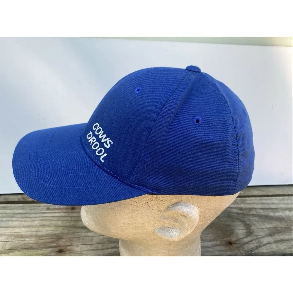 HOGS RULE! Cows Drool Flexfit‎ Youth Hat Cap Blue